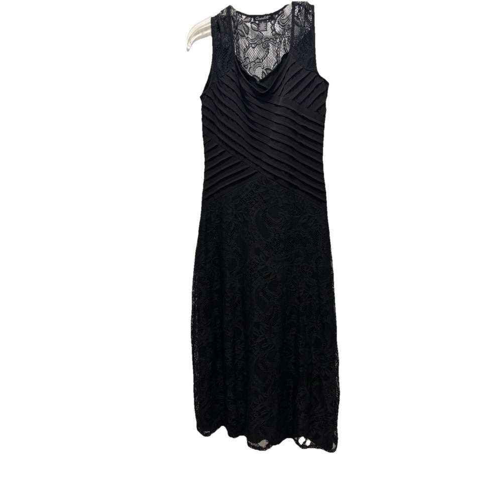 Candalite Maxi Fairy Goth Dress Womens Size Small Black Lace